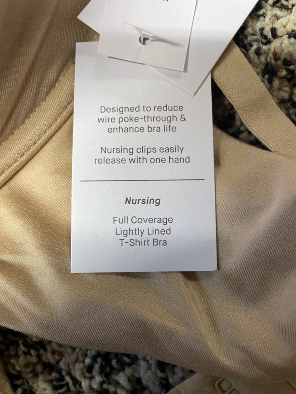 Auden Nursing Smooth Tan Full Coverage T-Shirt Bra Size 32DDD | NWT - Picture 7 of 7
